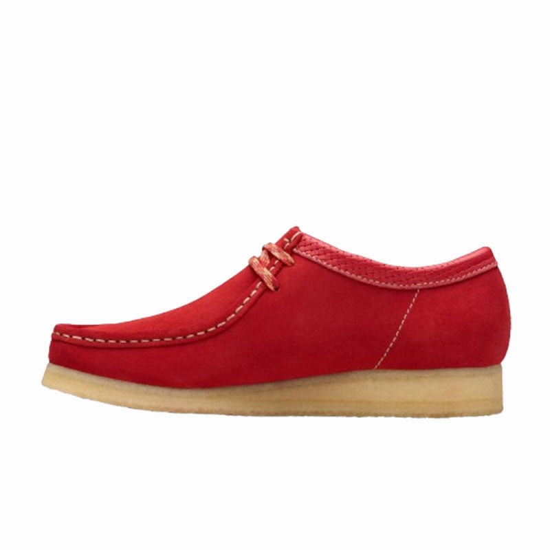 Clarks Wallabee Red Suede 26180195