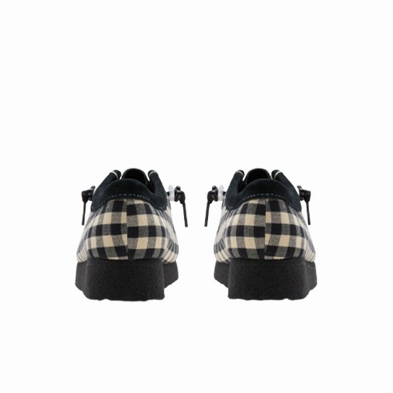 Clarks Women Wallabee Black White Gingham 26180672