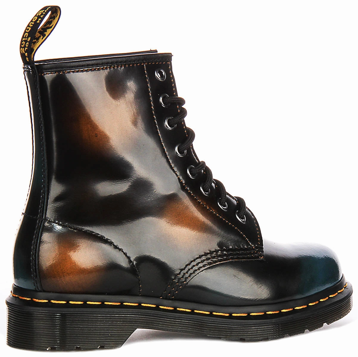 Dr Martens 1460 Brush In Black Burnished Leather Shoes Dr Martens