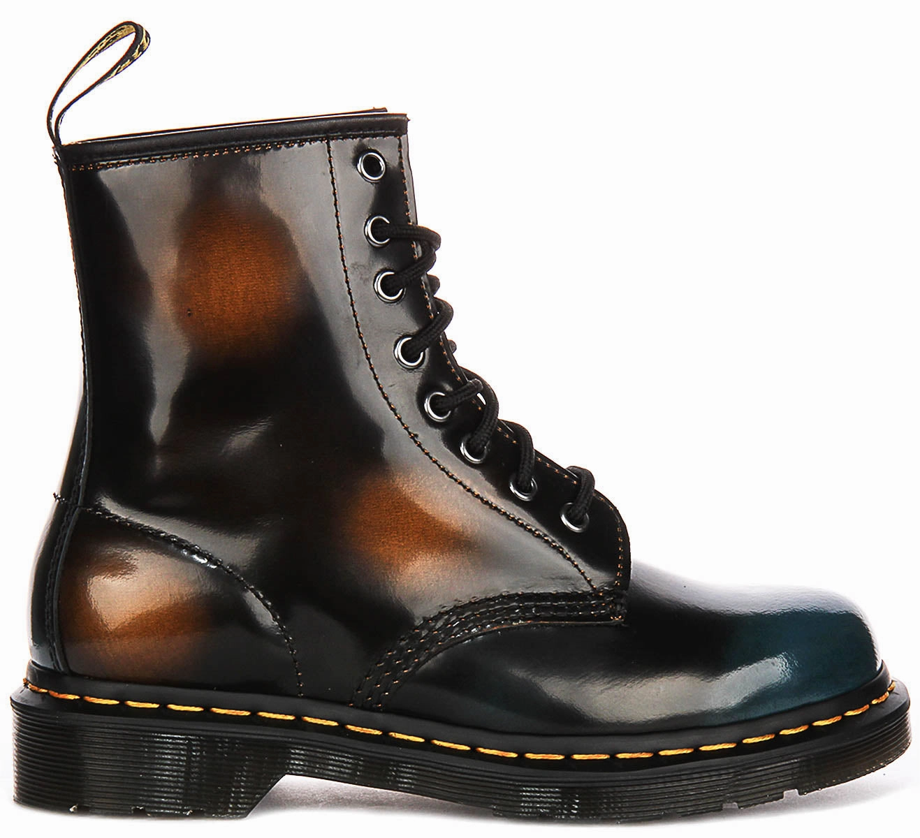 Dr Martens 1460 Brush In Black Burnished Leather Shoes Dr Martens