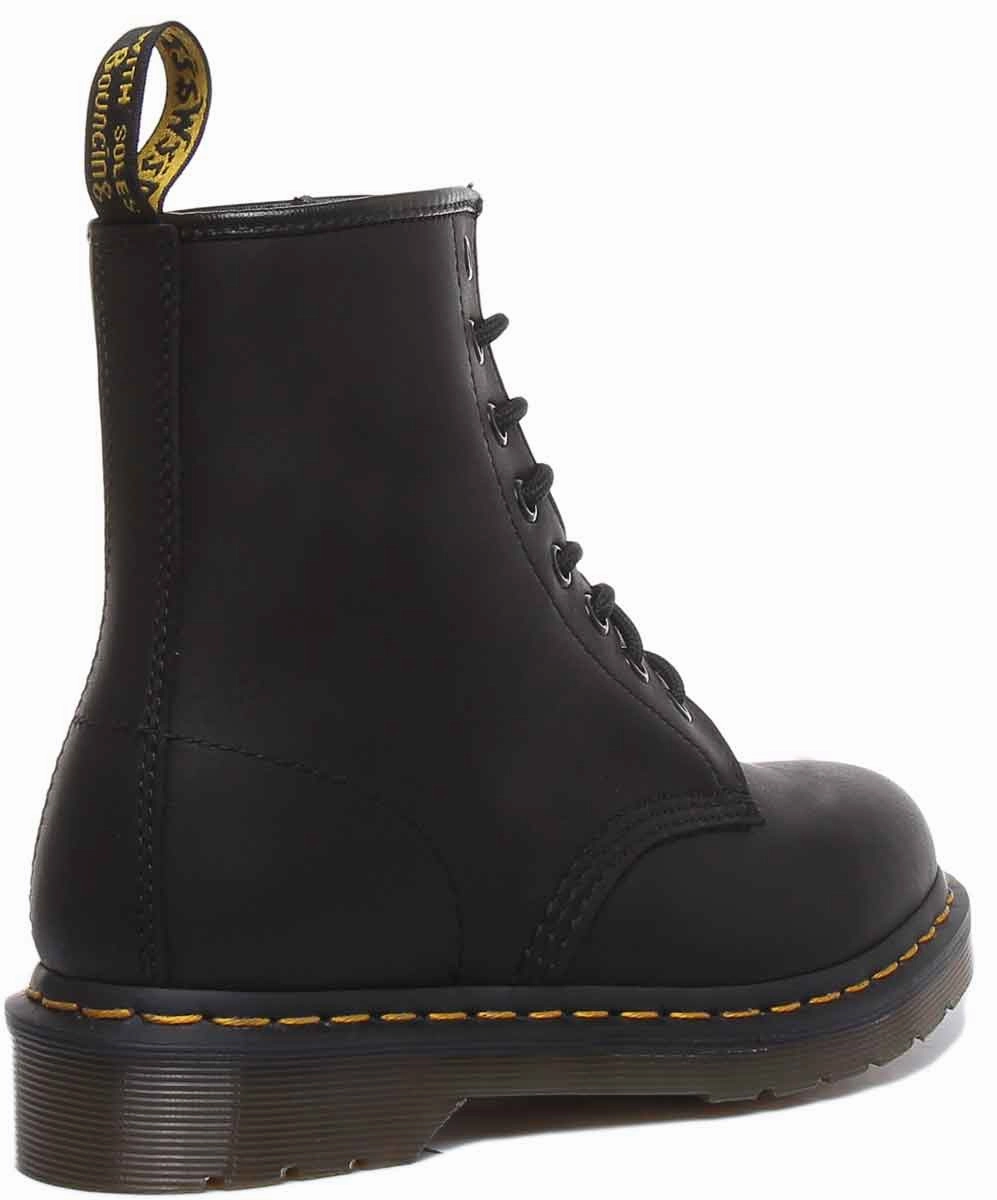Dr Martens 1460 Greasy In Black Shoes Dr Martens