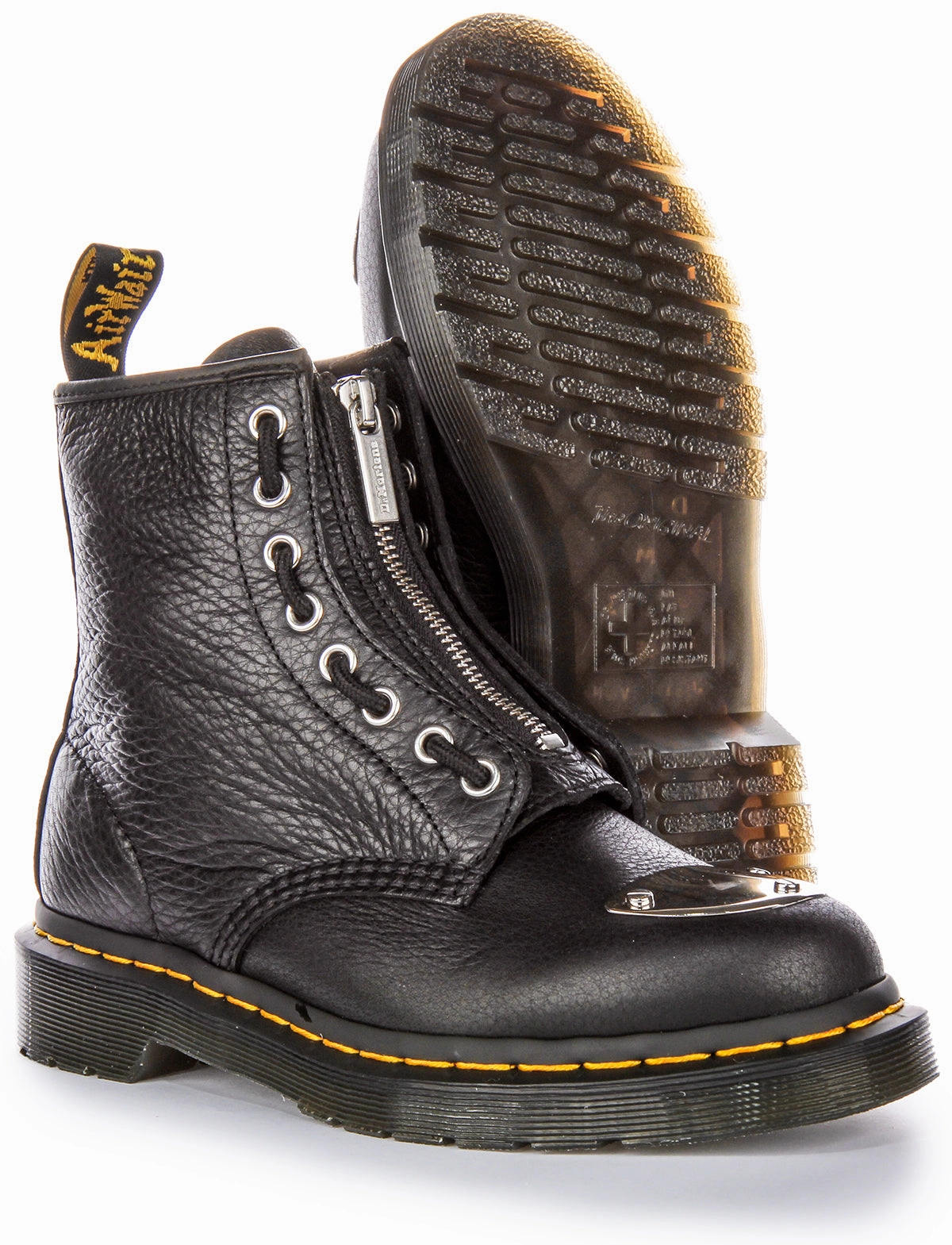 Dr Martens 1460 Metal Toe Plate In Black For Women Shoes Dr Martens