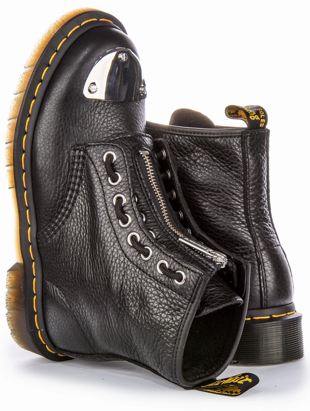 Dr Martens 1460 Metal Toe Plate In Black For Women Shoes Dr Martens