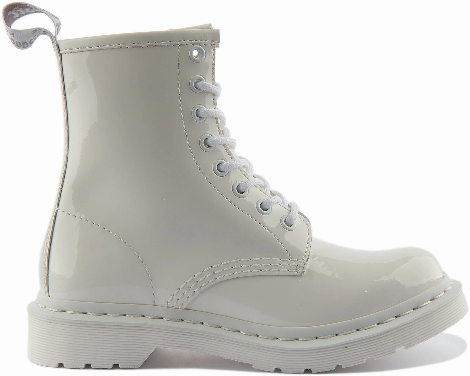 Dr Martens 1460 Mono In White Patent For Women Shoes Dr Martens
