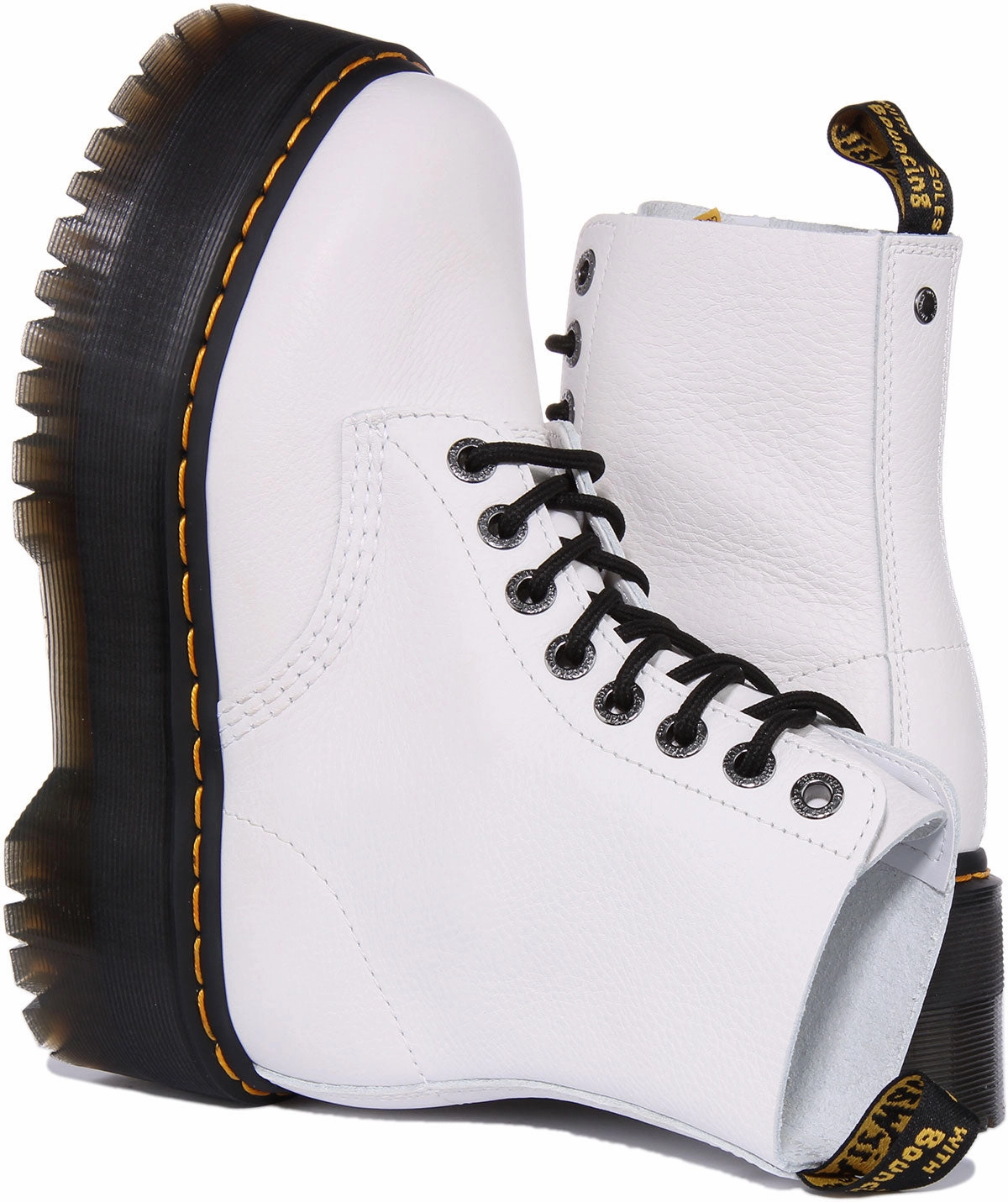 Dr Martens 1460 Pascal Max Platform In White For Women Shoes Dr Martens