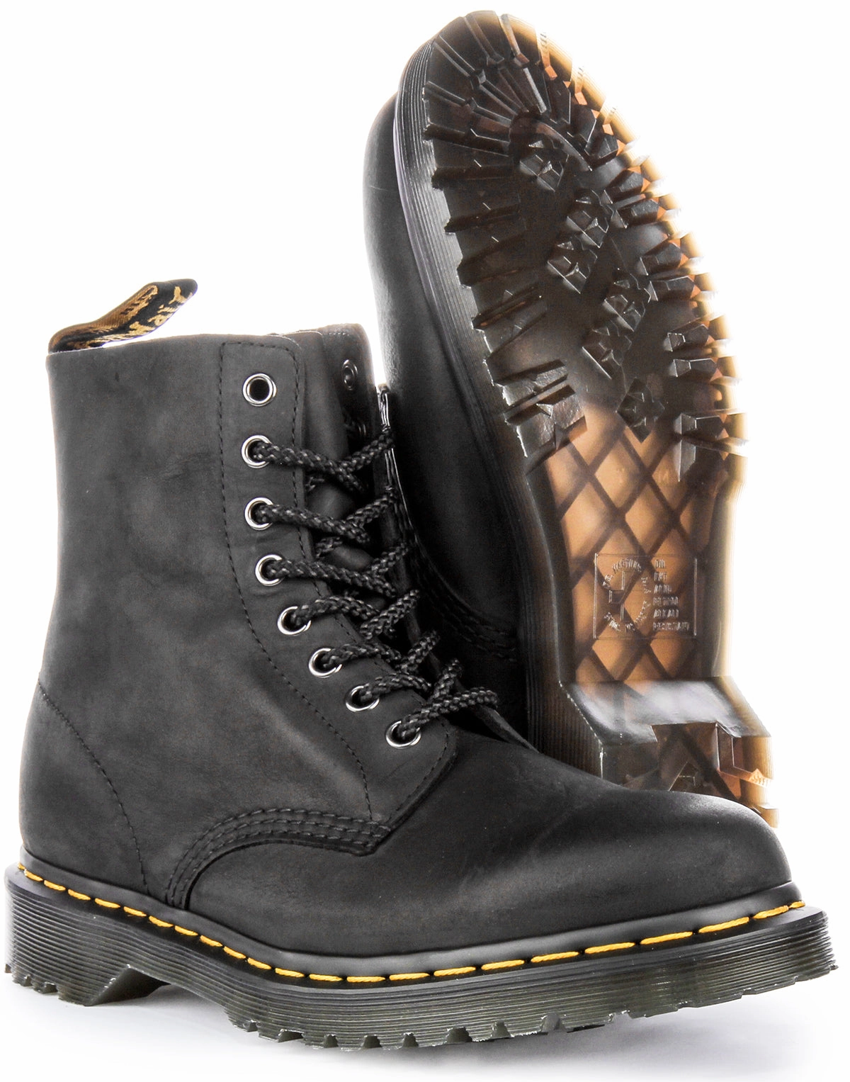 Dr Martens 1460 Pascal Waxed In Black Shoes Dr Martens