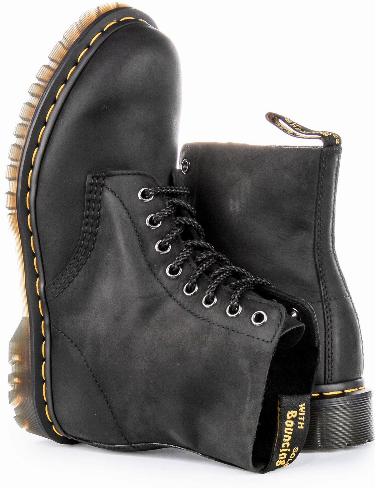 Dr Martens 1460 Pascal Waxed In Black Shoes Dr Martens