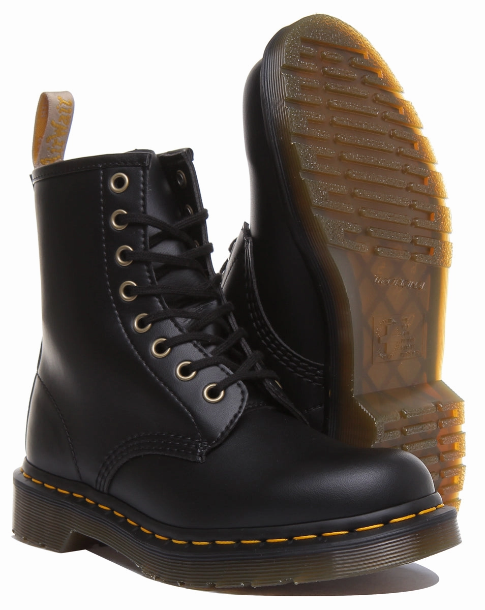 Dr Martens 1460 Vegan In Black For Womens Shoes Dr Martens