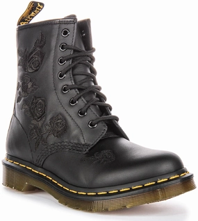 Dr Martens 1460 Vonda In Black Mono For Women Shoes Dr Martens