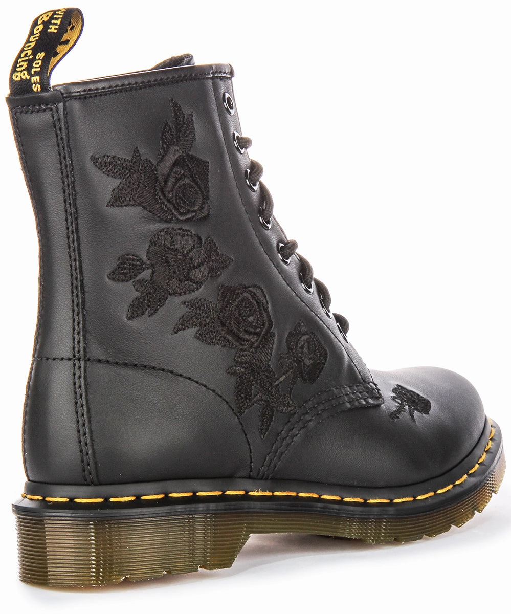 Dr Martens 1460 Vonda In Black Mono For Women Shoes Dr Martens
