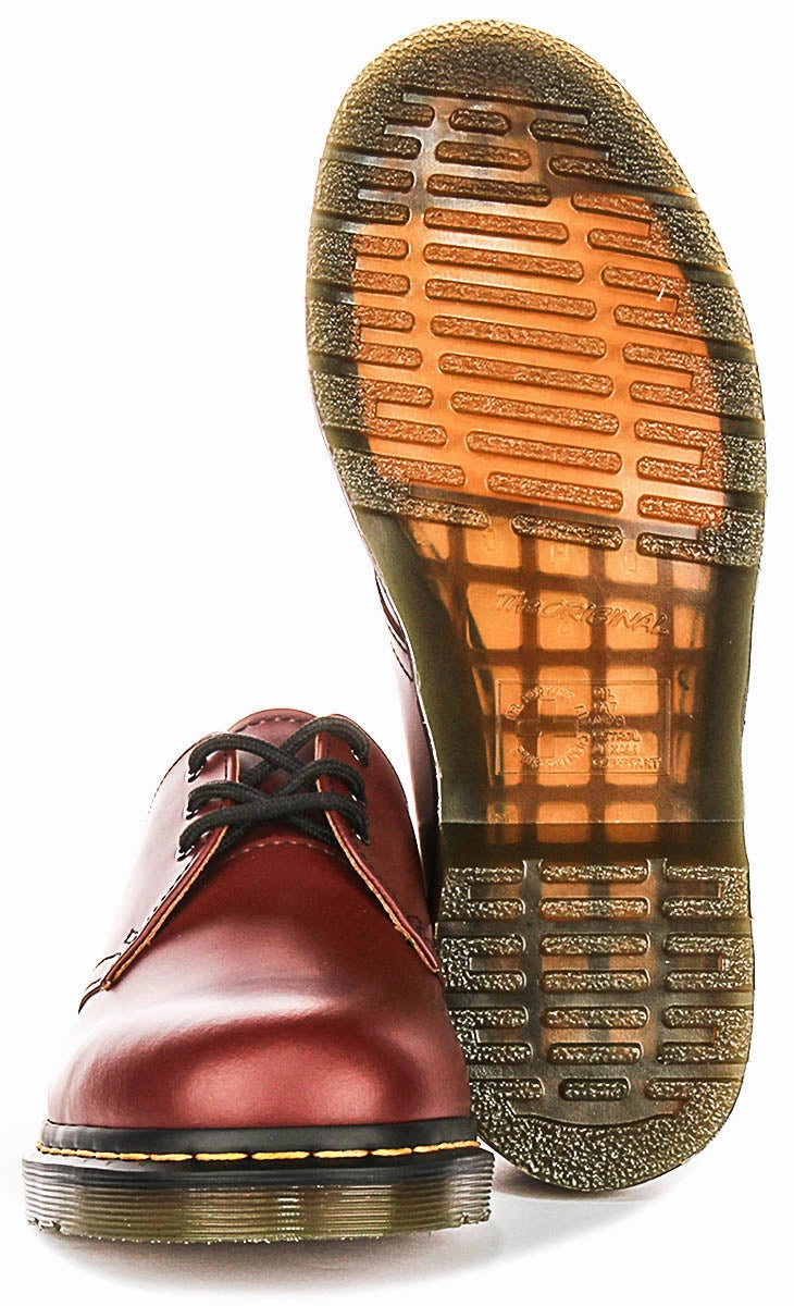 Dr Martens 1461 Smooth In Cherry Shoes Dr Martens