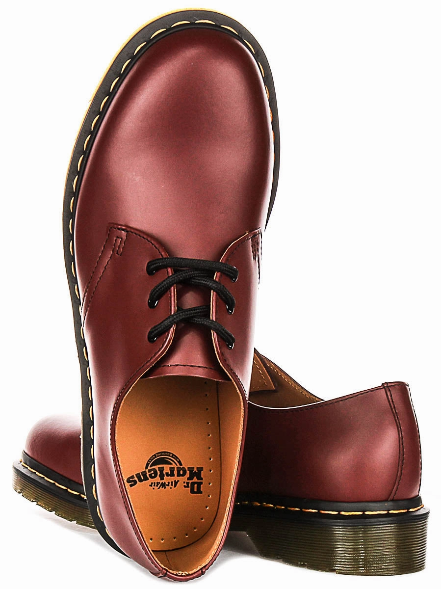 Dr Martens 1461 Smooth In Cherry Shoes Dr Martens