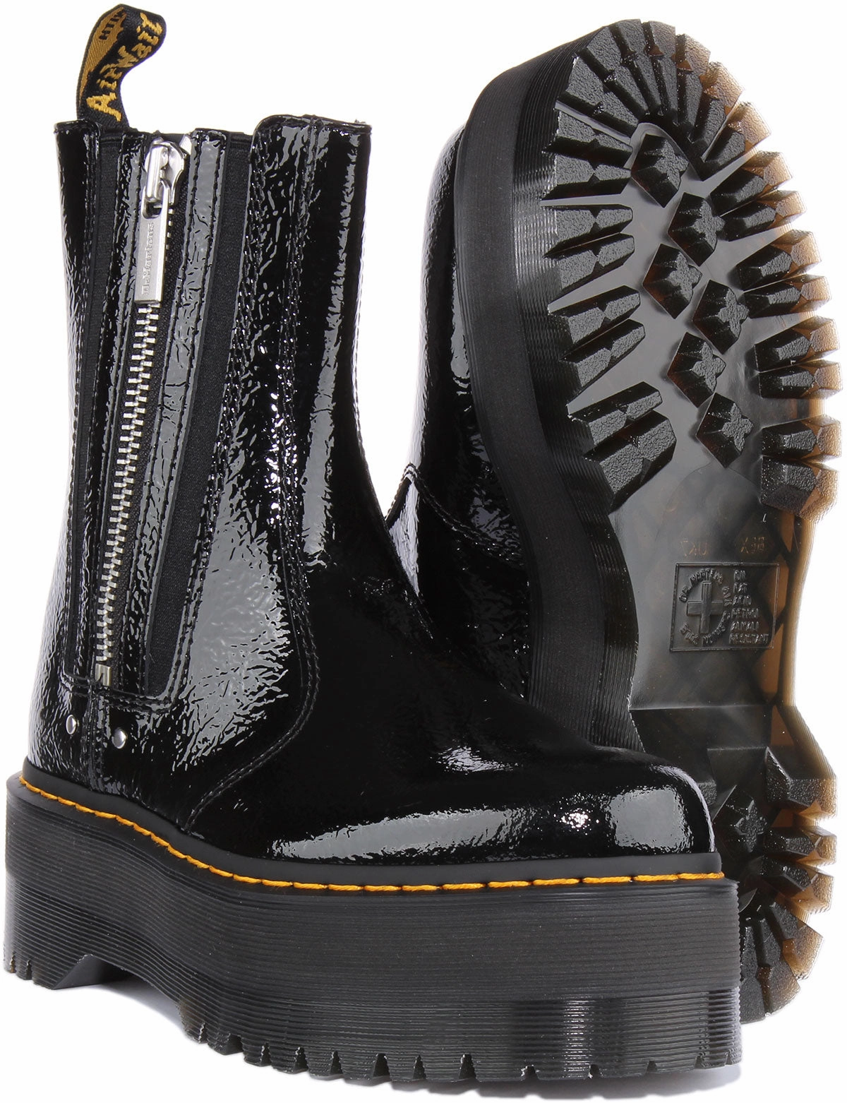 Dr Martens 2976 Max In Black Patent For Women Shoes Dr Martens