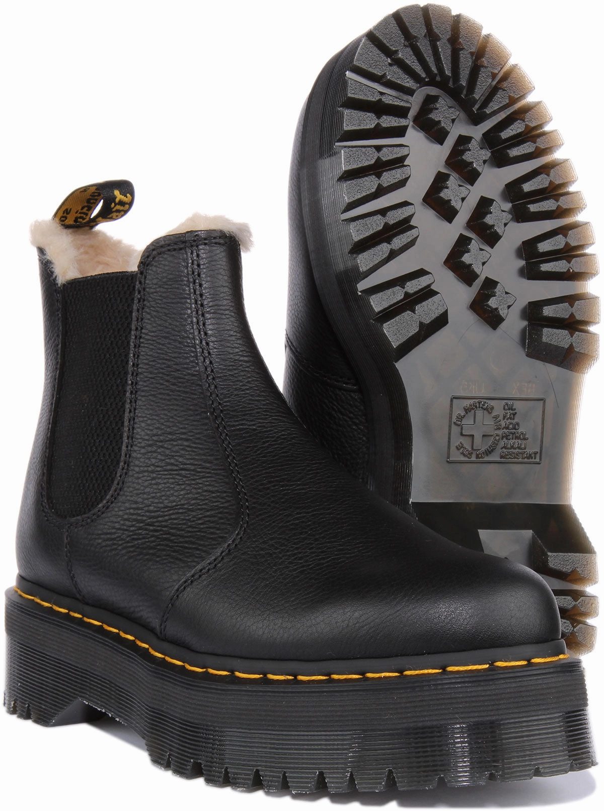 Dr Martens 2976 Quad Fur Lined In Black Shoes Dr Martens