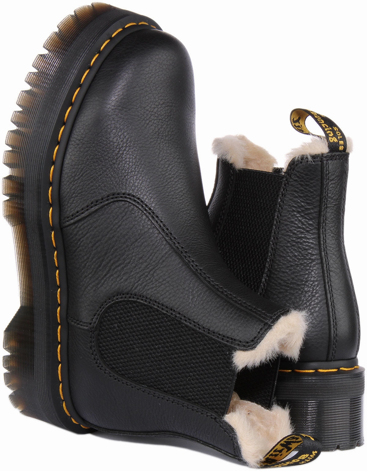 Dr Martens 2976 Quad Fur Lined In Black Shoes Dr Martens