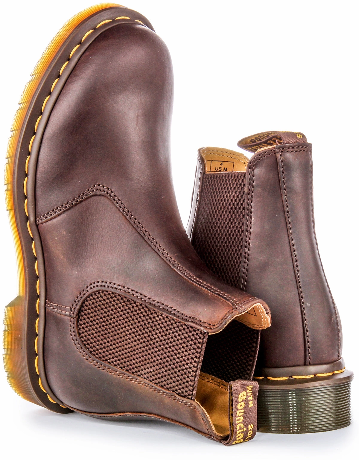 Dr Martens 2976 YS Chelsea In Brown Shoes Dr Martens