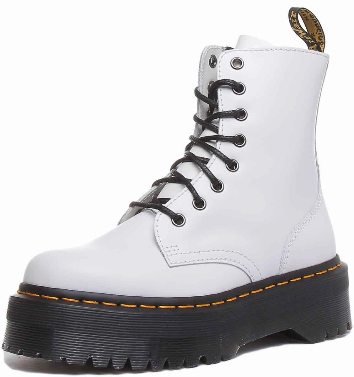 Dr Martens Jadon Smooth In White Shoes Dr Martens