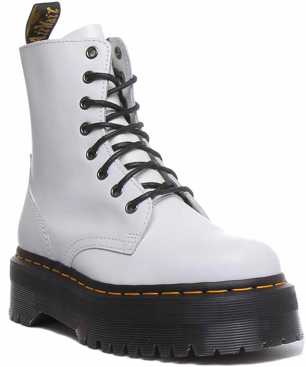 Dr Martens Jadon Smooth In White Shoes Dr Martens