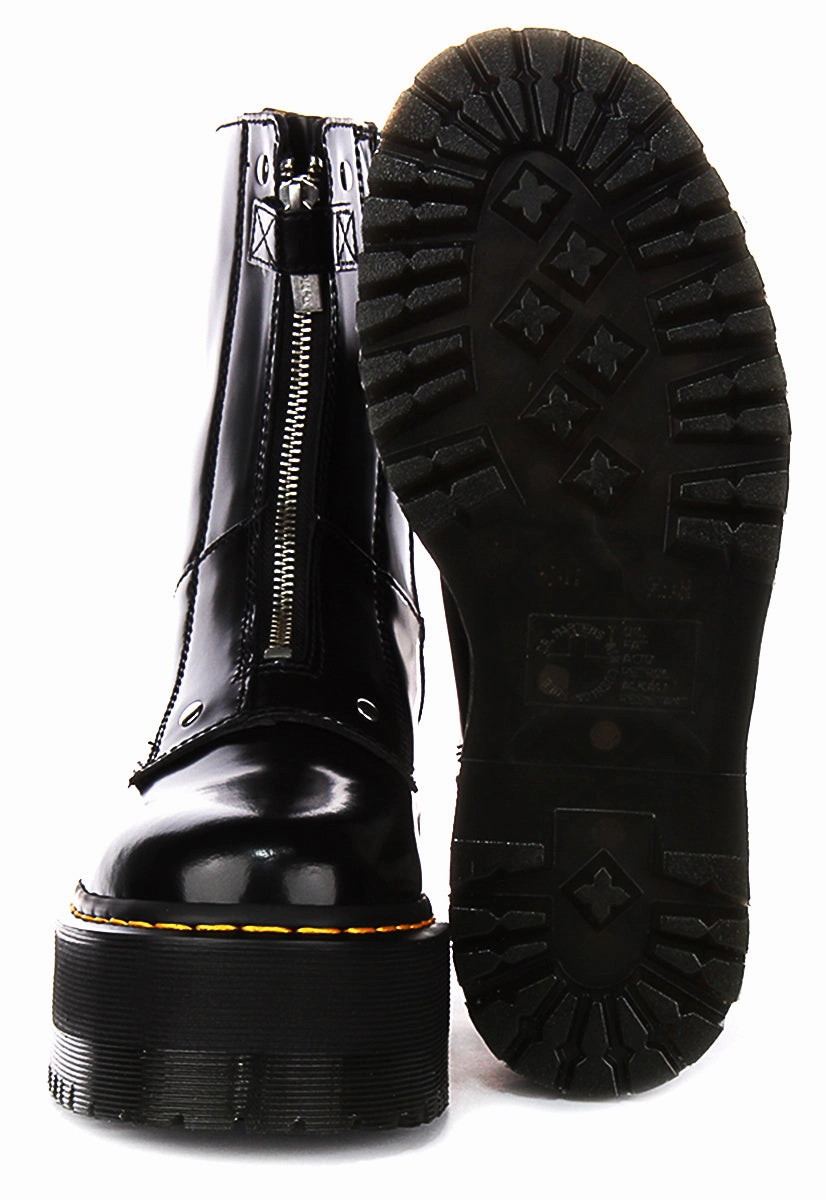 Dr Martens Jetta Hi Max In Black For Women Shoes Dr Martens