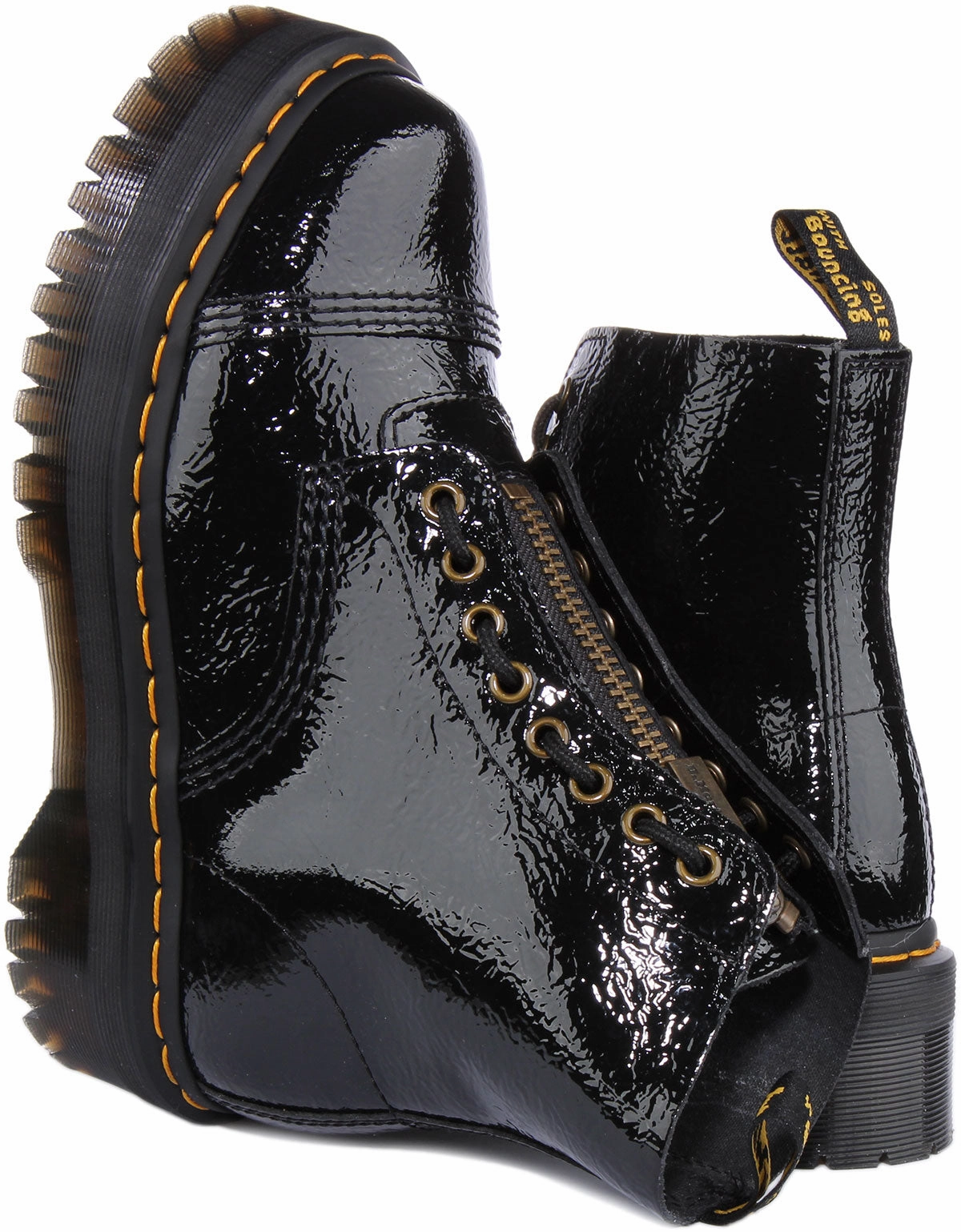 Dr Martens Sinclair In Black Patent Shoes Dr Martens