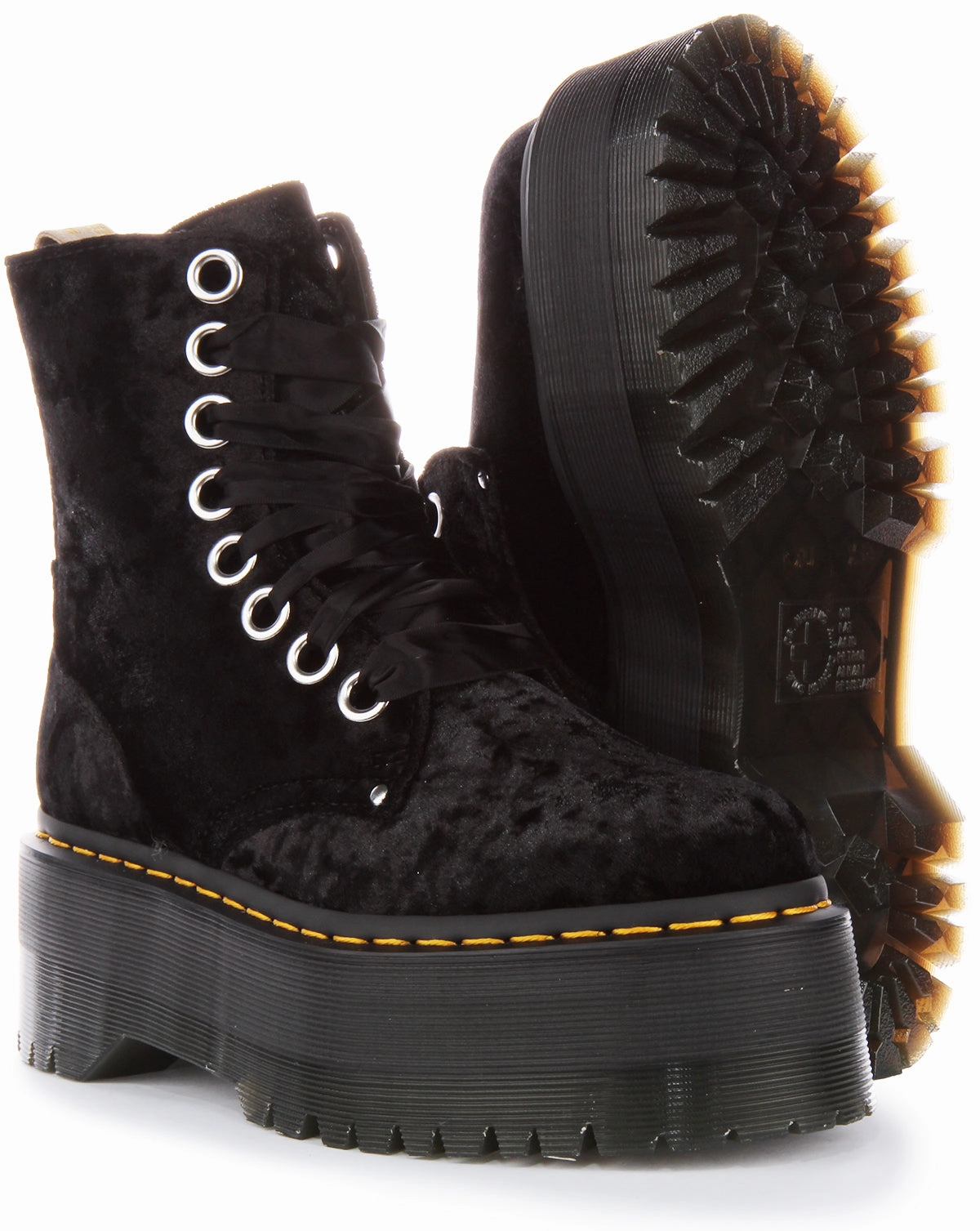 Dr Martens Vegan Jadon Max In Black For Women Shoes Dr Martens