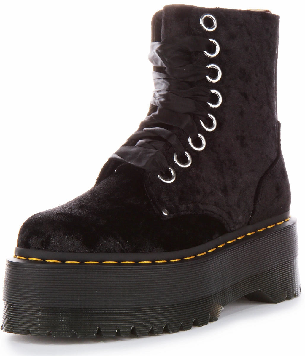 Dr Martens Vegan Jadon Max In Black For Women Shoes Dr Martens