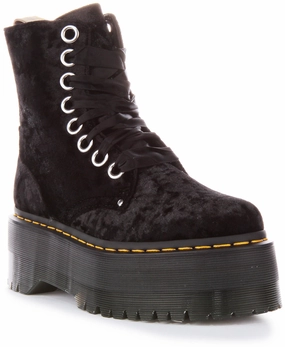 Dr Martens Vegan Jadon Max In Black For Women Shoes Dr Martens