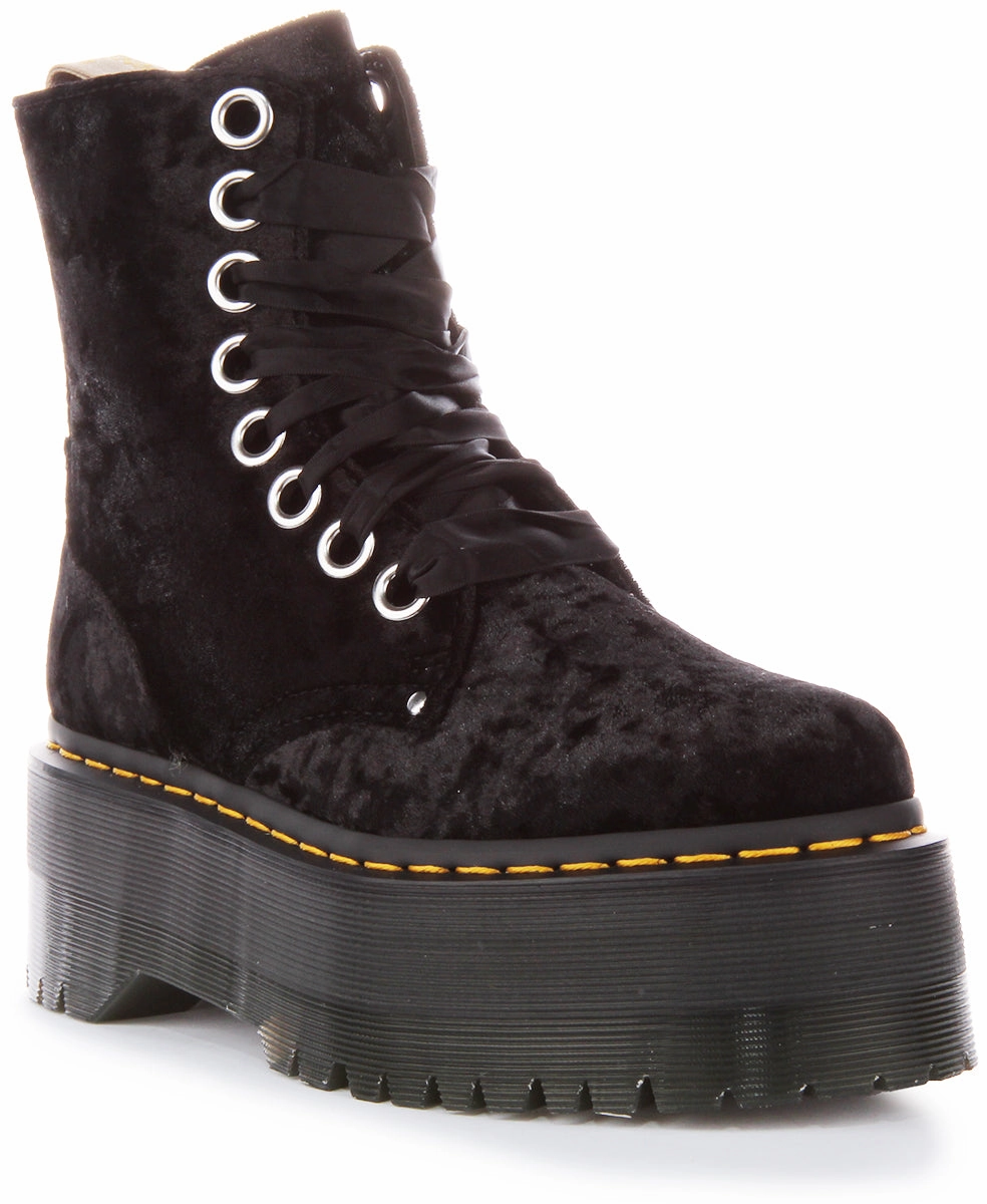 Dr Martens Vegan Jadon Max In Black For Women Shoes Dr Martens