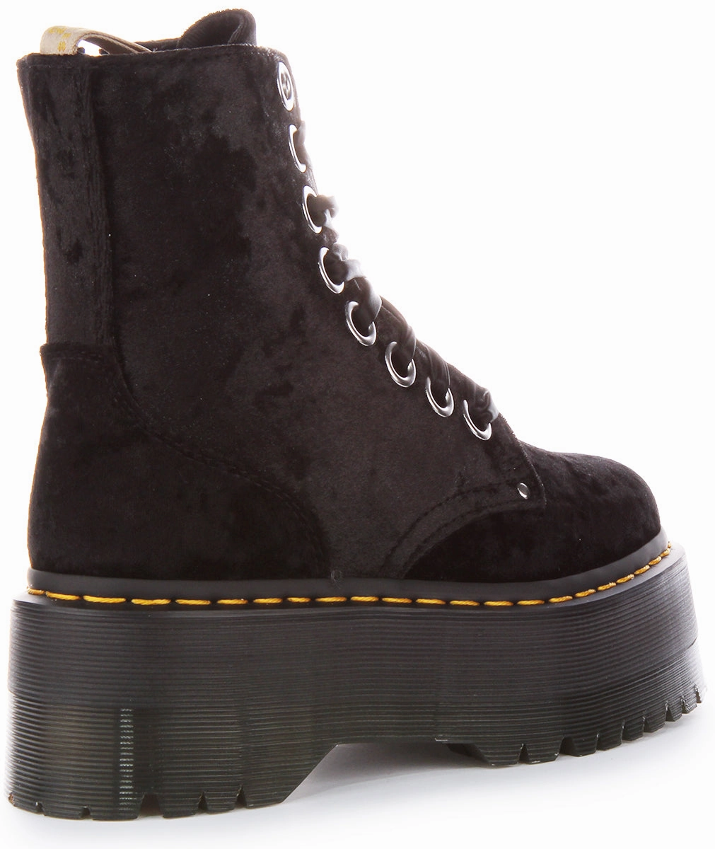 Dr Martens Vegan Jadon Max In Black For Women Shoes Dr Martens