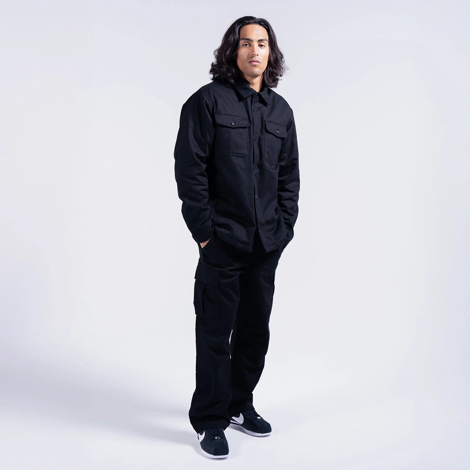 Eurostar Quilted Lined Twill Shirt Jacket - Mens