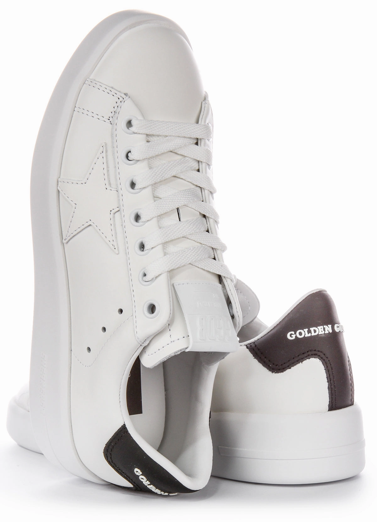 Golden Goose Pure Star New In White Black For Women Shoes Golden Goose