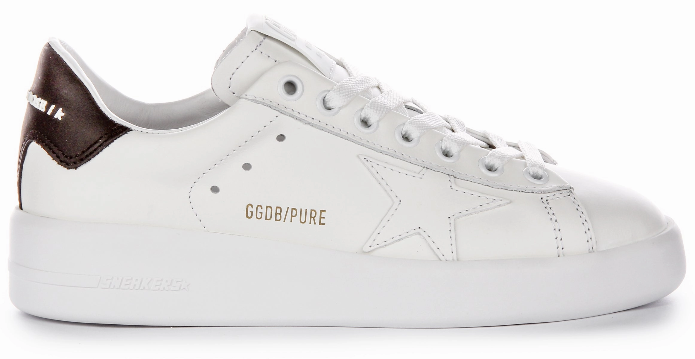 Golden Goose Pure Star New In White Black For Women Shoes Golden Goose