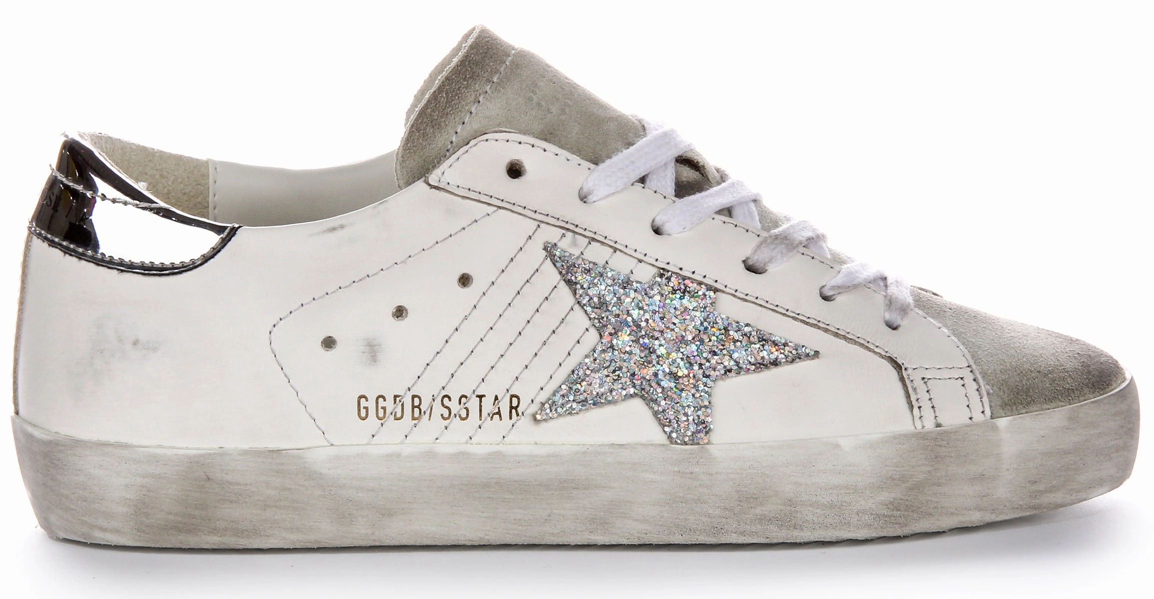 Golden Goose Super Star In White silver For Women Shoes Golden Goose