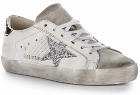 Golden Goose Super Star In White silver For Women Shoes Golden Goose