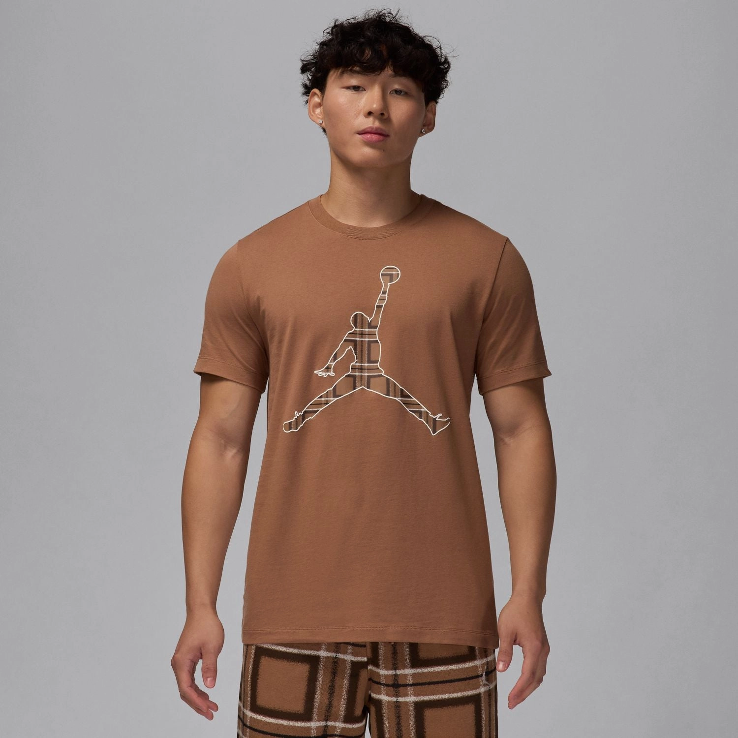 jordan Holiday Plaid Tee - Mens