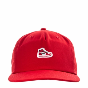 jordan Jordan Pro Cap Bred AJ1 Sneaker Patch Snapback