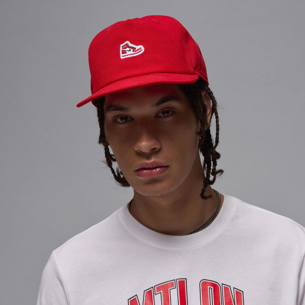jordan Jordan Pro Cap Bred AJ1 Sneaker Patch Snapback