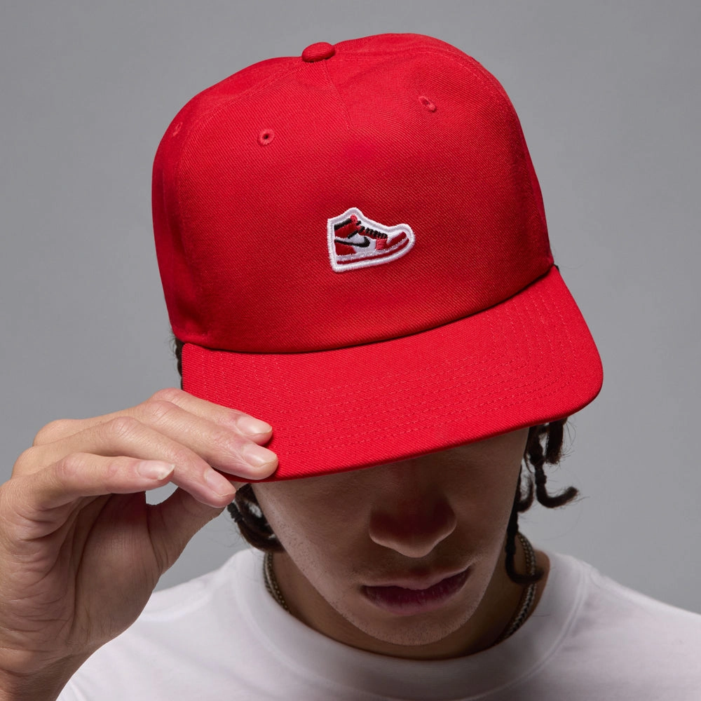 jordan Jordan Pro Cap Bred AJ1 Sneaker Patch Snapback