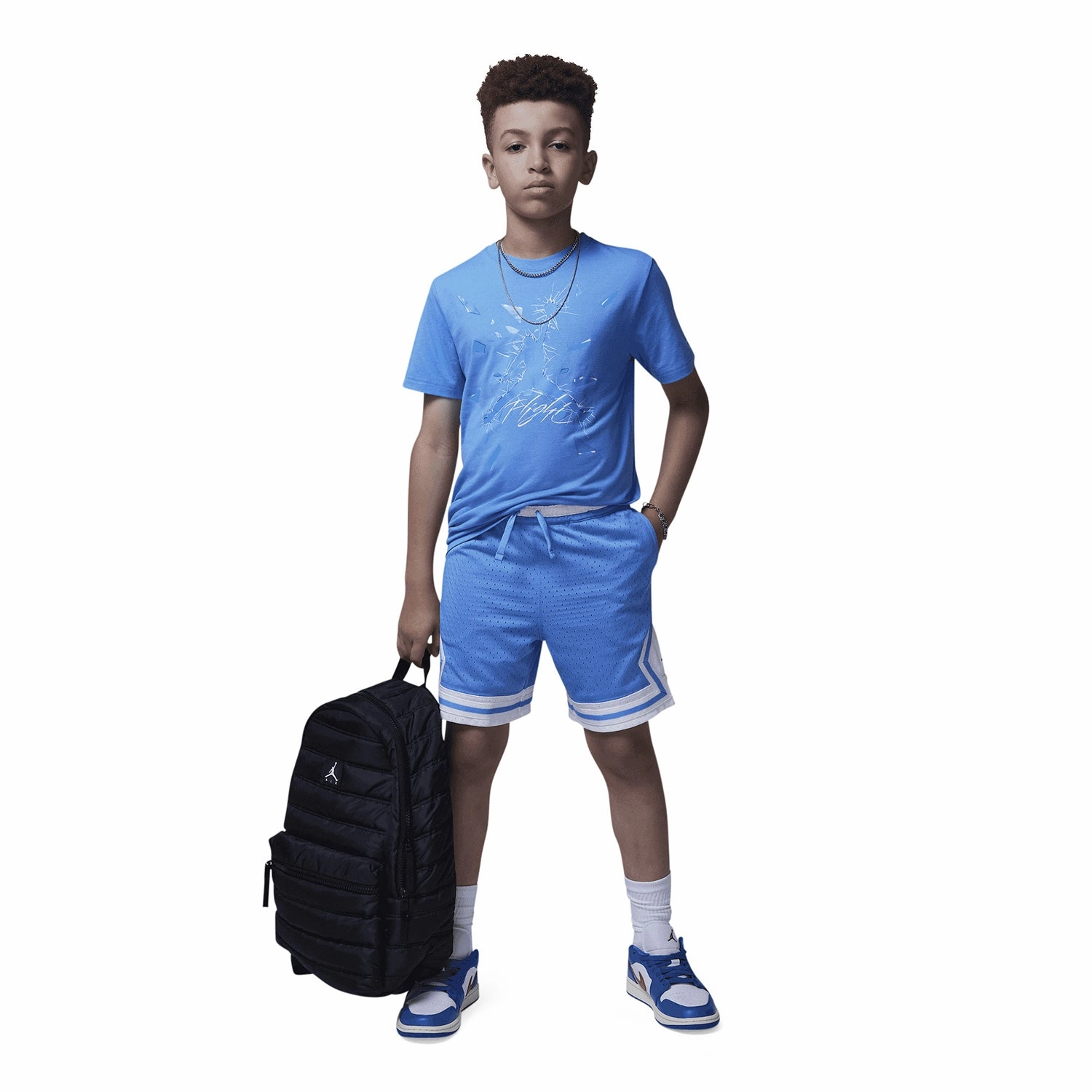 jordan Shattered Glass Jumpman Tee - Youth
