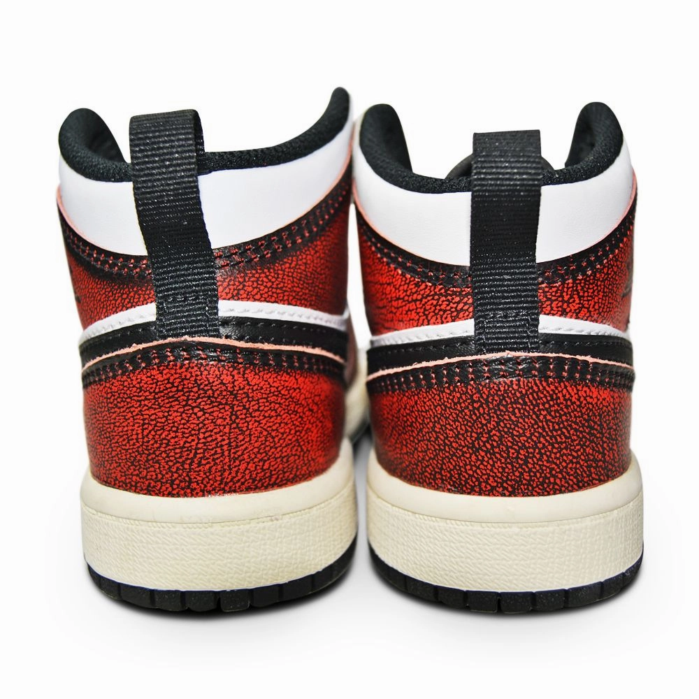 Kids Nike Air Jordan 1 Mid SE (PS) - FB0567 006 - Black Infrared 23 White Sail