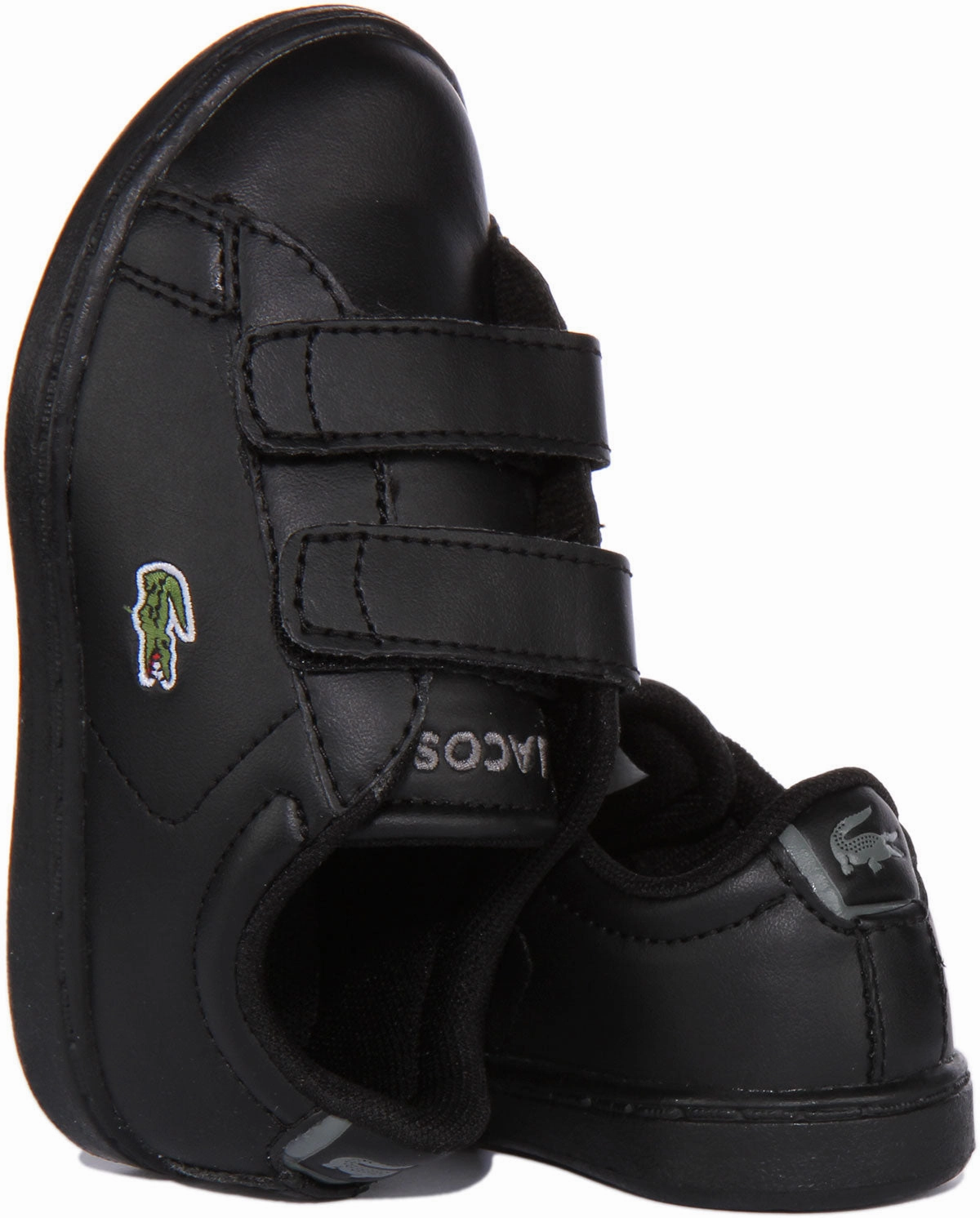 Lacoste Carnaby Evo In Black For Infants Shoes Lacoste
