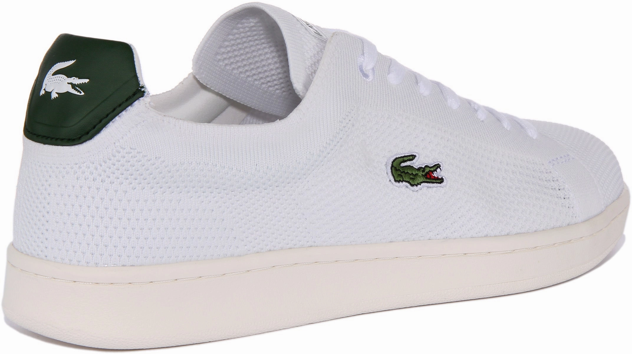 Lacoste Carnaby Piquee In White Green For Men Shoes Lacoste