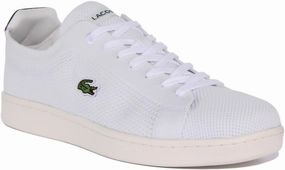 Lacoste Carnaby Piquee In White Green For Men Shoes Lacoste