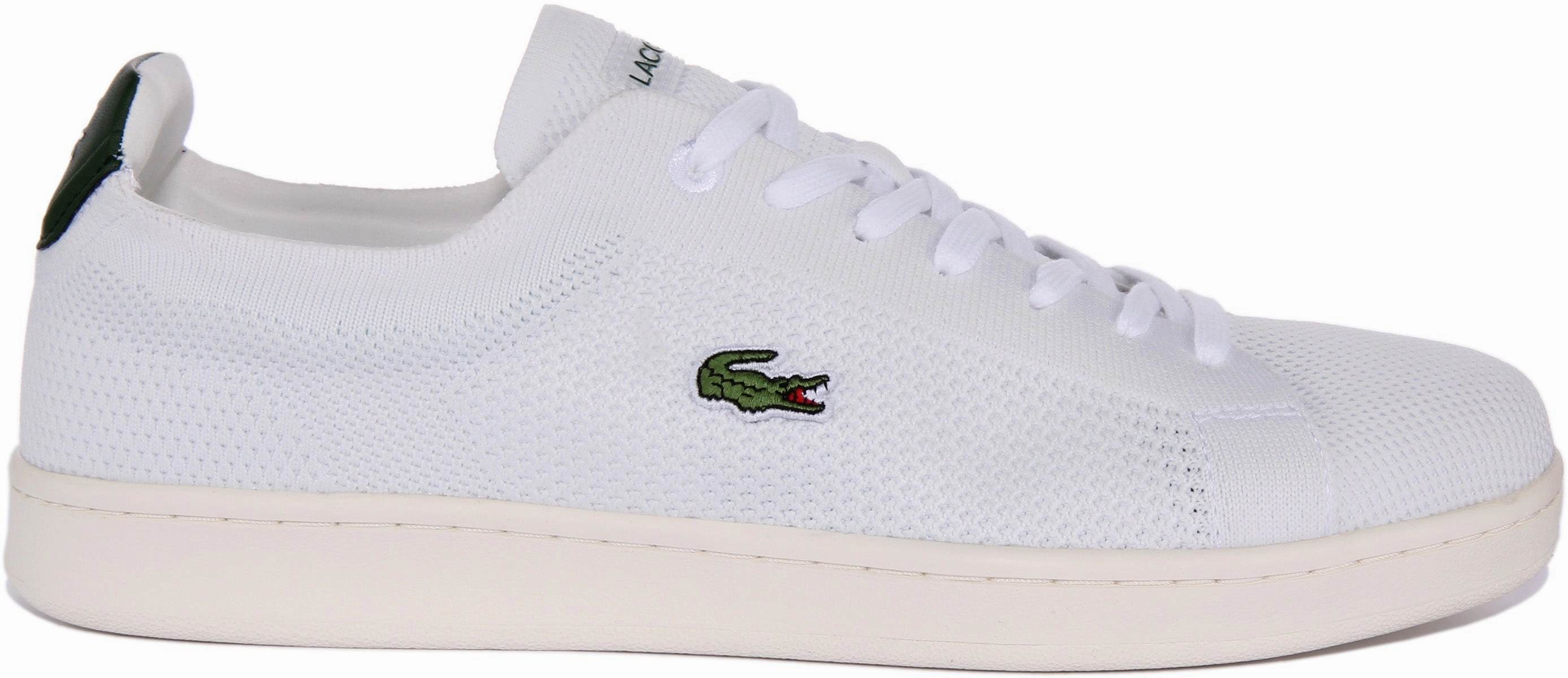 Lacoste Carnaby Piquee In White Green For Men Shoes Lacoste