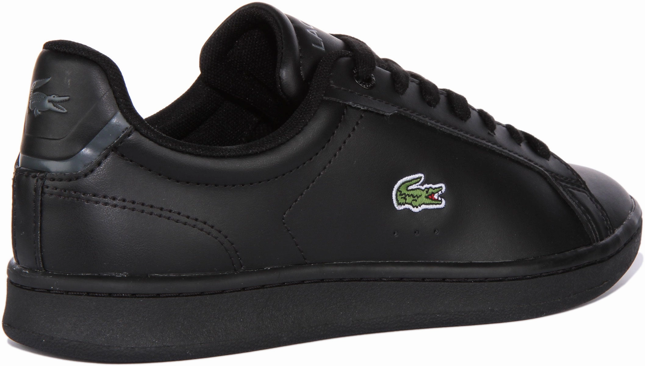 Lacoste Carnaby Pro In Black Black For Junior Shoes Lacoste