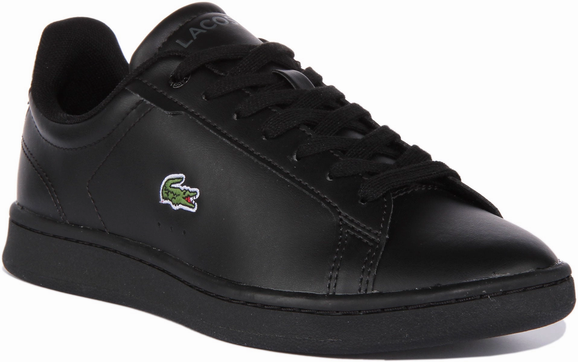 Lacoste Carnaby Pro In Black Black For Junior Shoes Lacoste