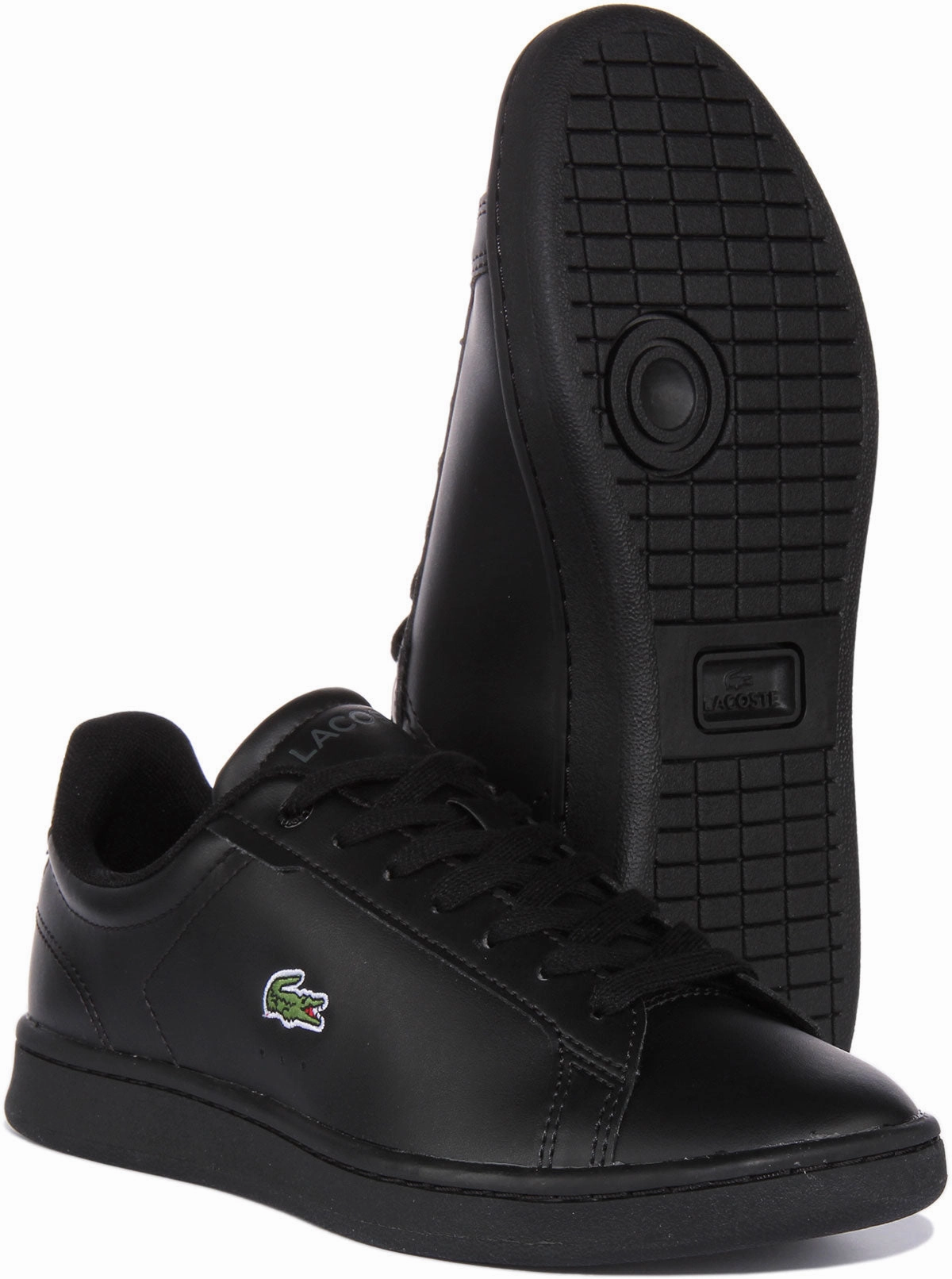 Lacoste Carnaby Pro In Black Black For Junior Shoes Lacoste