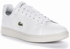 Lacoste Carnaby Pro In White Green For Men Shoes Lacoste