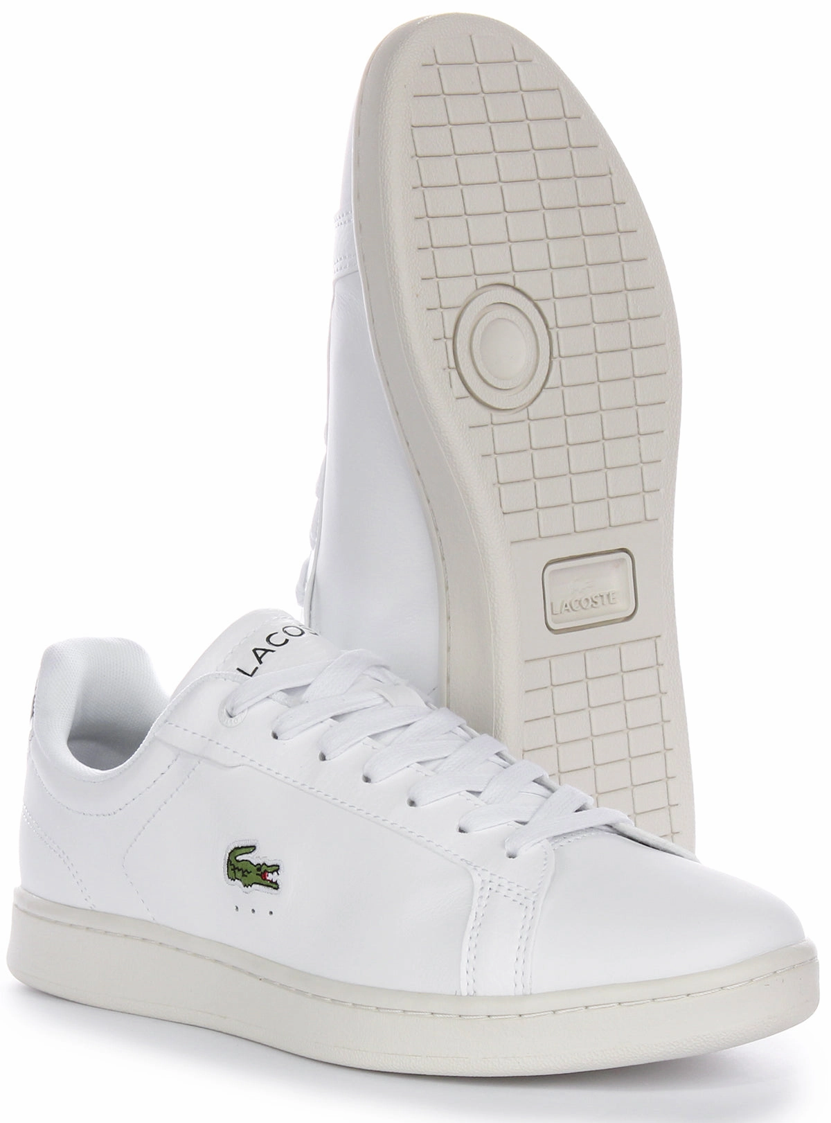 Lacoste Carnaby Pro In White Green For Men Shoes Lacoste
