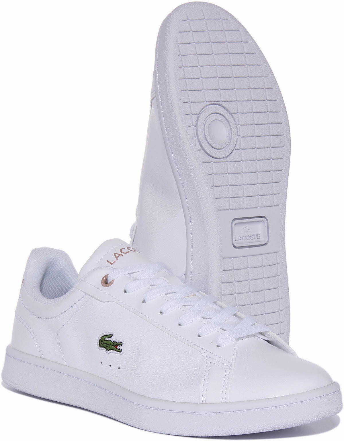Lacoste Carnaby Pro In White Pink For Women Shoes Lacoste